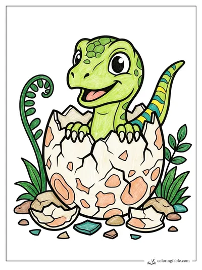 Colored example of this coloring page
