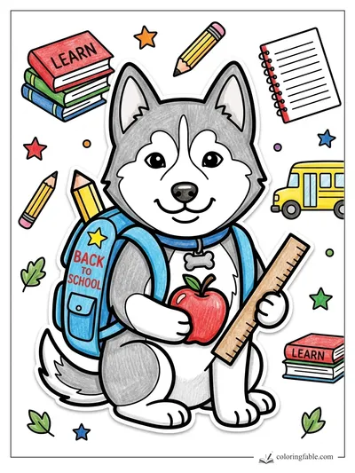 Colored example of this coloring page