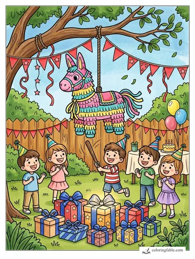 Colored example of this coloring page