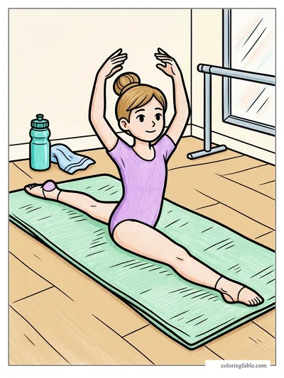 Colored example of this coloring page