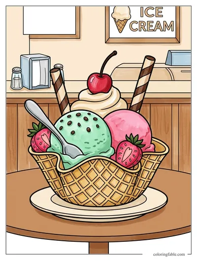 Colored example of this coloring page