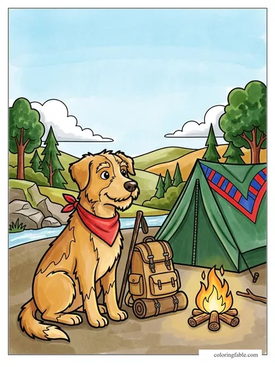 Colored example of this coloring page