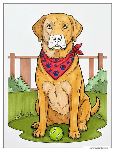 Colored example of this coloring page