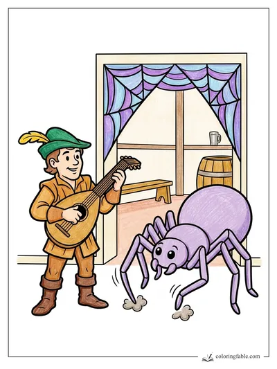 Colored example of this coloring page