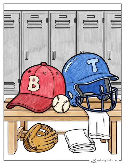 Colored example of this coloring page