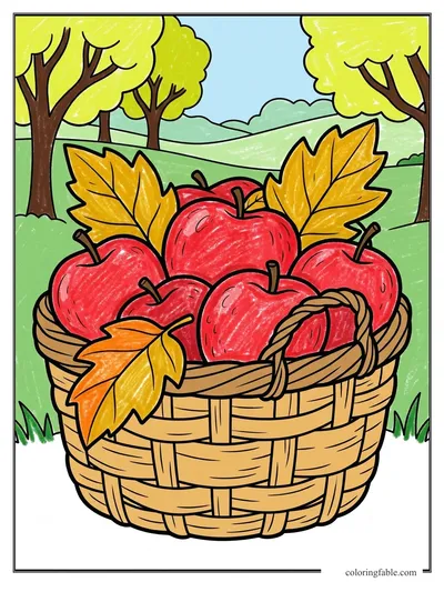 Colored example of this coloring page