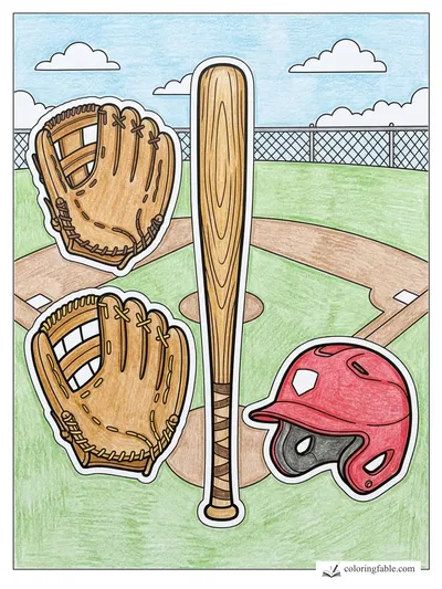 Colored example of this coloring page
