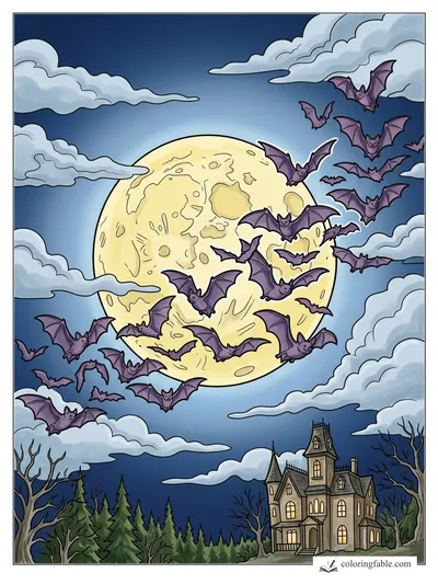 Colored example of this coloring page