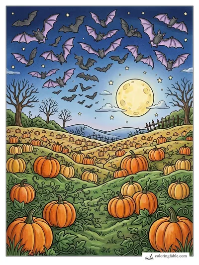 Colored example of this coloring page