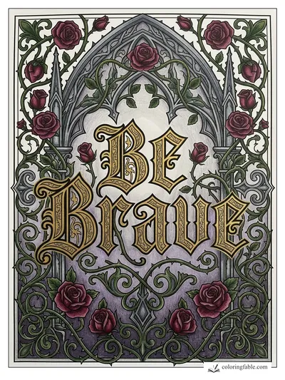 Colored example of this coloring page