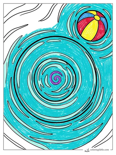 Colored example of this coloring page