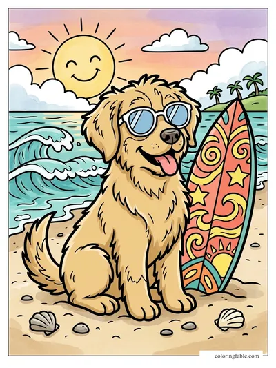 Colored example of this coloring page