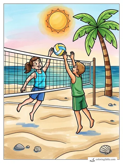 Colored example of this coloring page