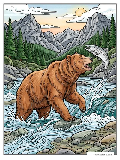 Colored example of this coloring page