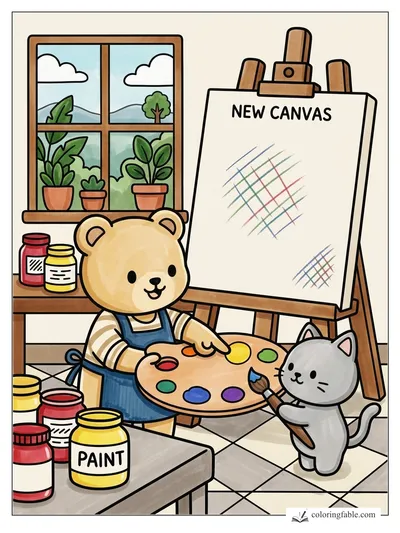 Colored example of this coloring page