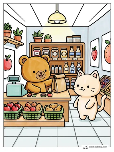 Colored example of this coloring page
