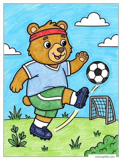 Colored example of this coloring page