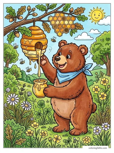 Colored example of this coloring page
