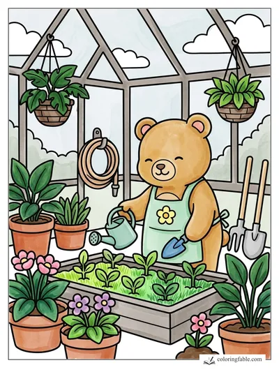 Colored example of this coloring page