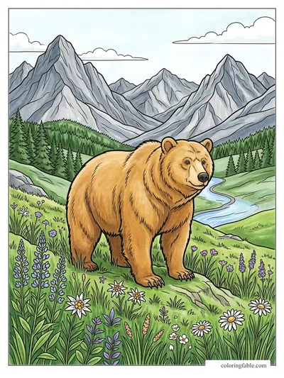 Colored example of this coloring page