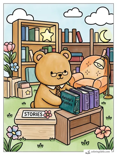 Colored example of this coloring page