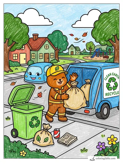 Colored example of this coloring page