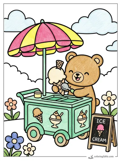 Colored example of this coloring page