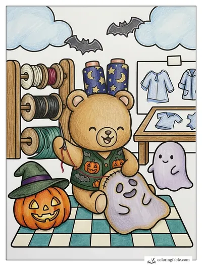 Colored example of this coloring page