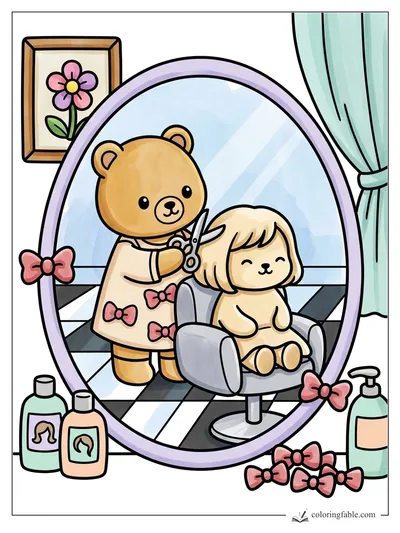 Colored example of this coloring page