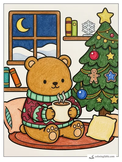 Colored example of this coloring page