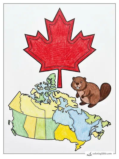 Colored example of this coloring page