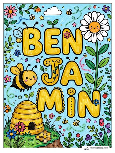 Colored example of this coloring page