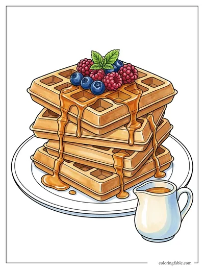 Colored example of this coloring page