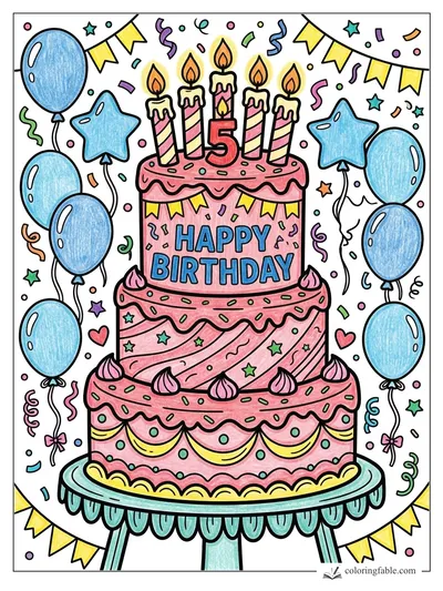 Colored example of this coloring page