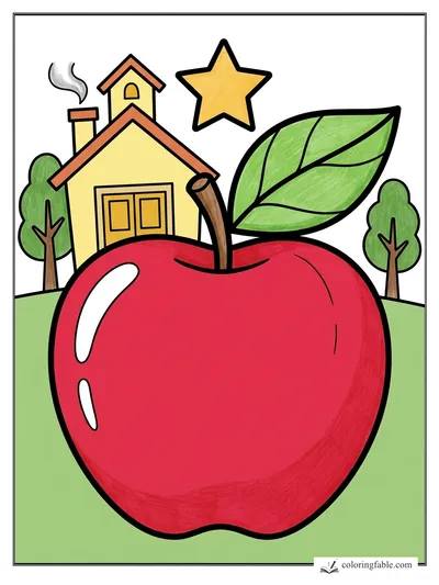 Colored example of this coloring page