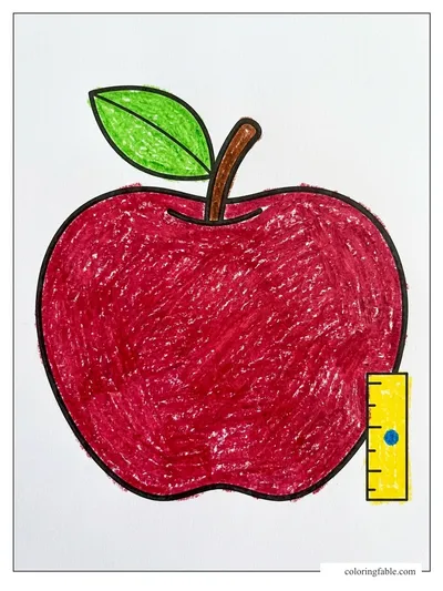 Colored example of this coloring page