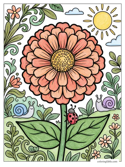 Colored example of this coloring page