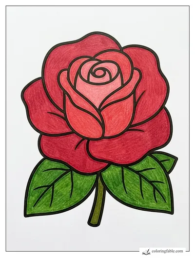 Colored example of this coloring page