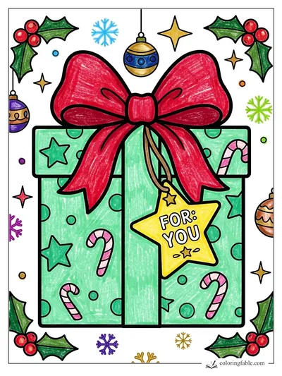 Colored example of this coloring page