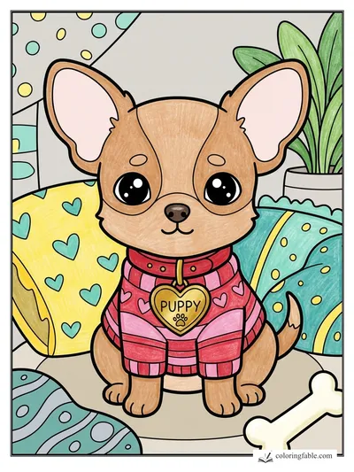 Colored example of this coloring page