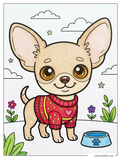 Colored example of this coloring page