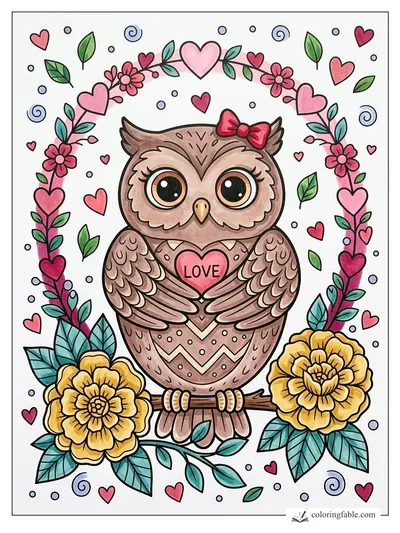 Colored example of this coloring page