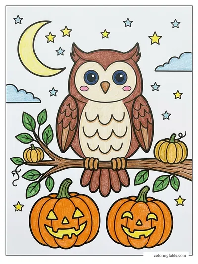 Colored example of this coloring page