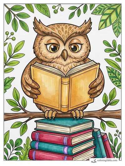 Colored example of this coloring page