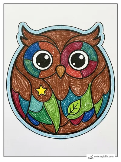 Colored example of this coloring page