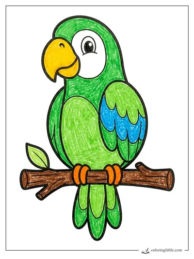 Colored example of this coloring page