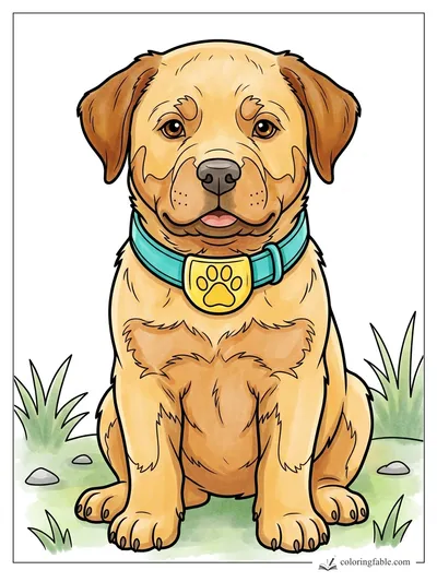 Colored example of this coloring page