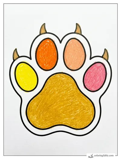 Colored example of this coloring page