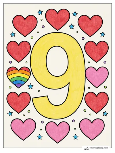 Colored example of this coloring page