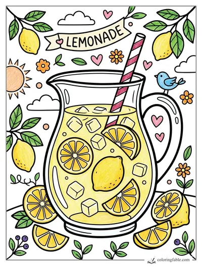 Colored example of this coloring page